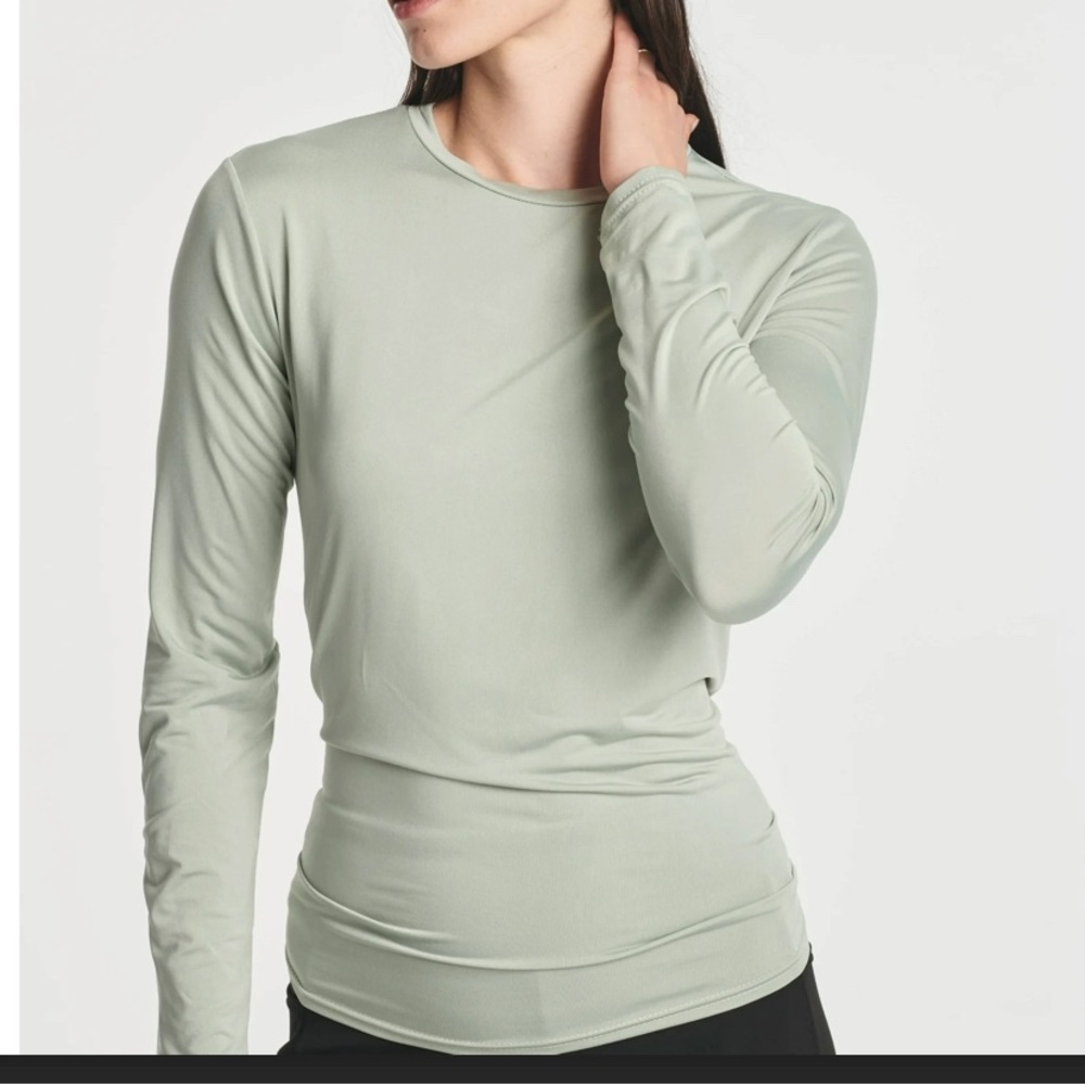 Women's Sage Green Long Sleeve Top